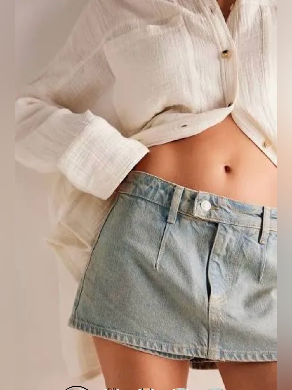 FREE PEOPLE WE THE FREE GALIVANTING SKORT COCO BLUE $78 SIZE 25 29 30 31 33